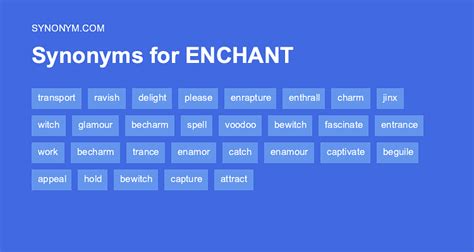 synonyms for enchant|another word for enchanting.